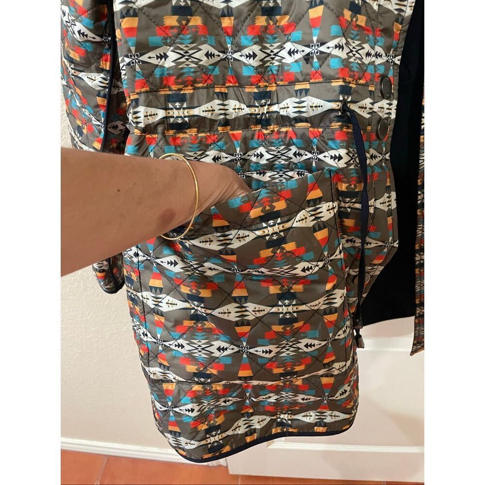 Pendleton Women's Southwestern Print Reversible Snap Button Jacket Women's Sz XL - Picture 11 of 13